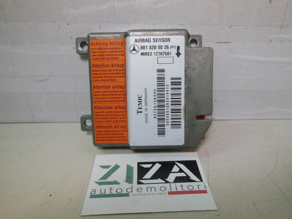 Centralina Airbag Mercedes W210 E200 1997 0018200026 Con Crash