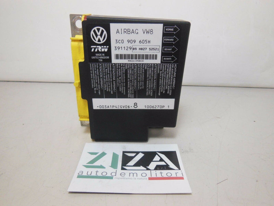 Centralina Airbag Seat Leon 1P 2006 3C0909605H Con Crash
