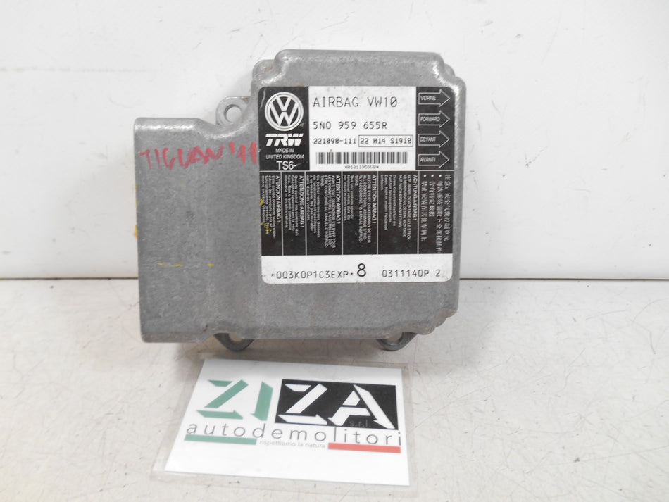 Centralina Airbag VW Tiguan 2011 5N0959655R Con Crash