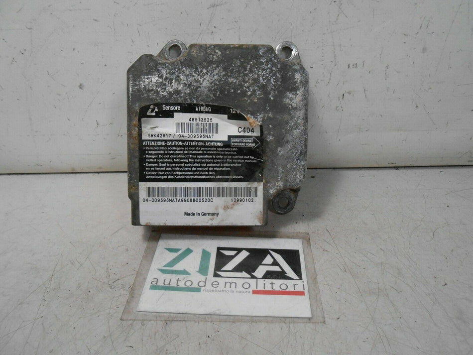 Centralina Airbag Fiat Multipla I 1999 46513525 Con Crash
