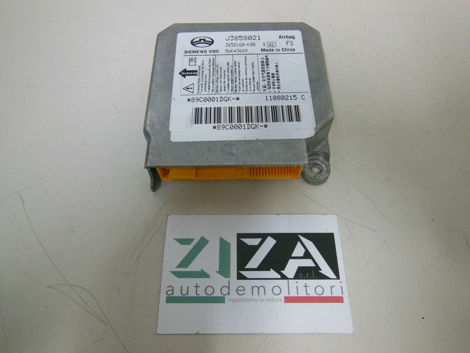 Centralina Airbag Great Wall Hover 2008 J3858021 3658160-K00 Con Crash