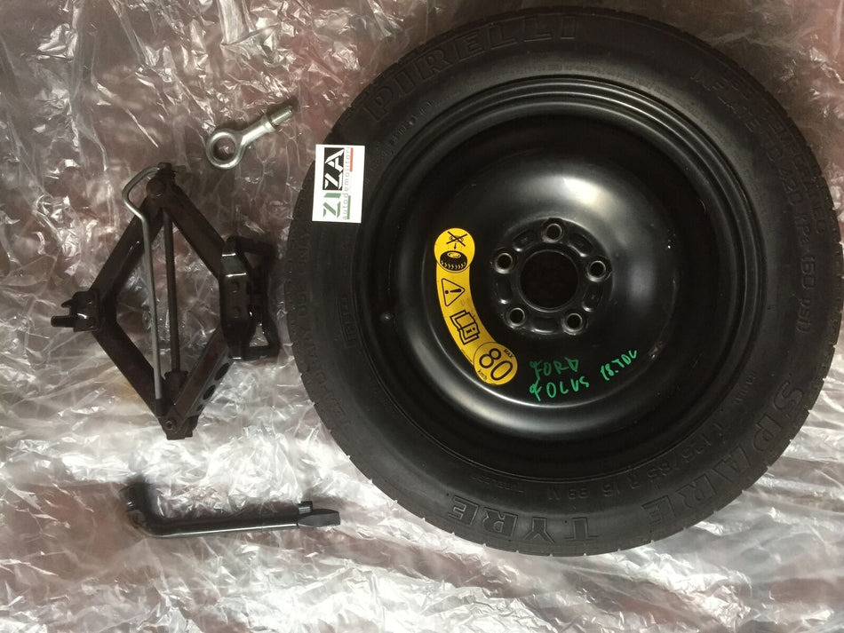 Ruotino + Kit Ford Focus II 2010 5 Fori 125/85 R16 99M 4.0x16H ET25