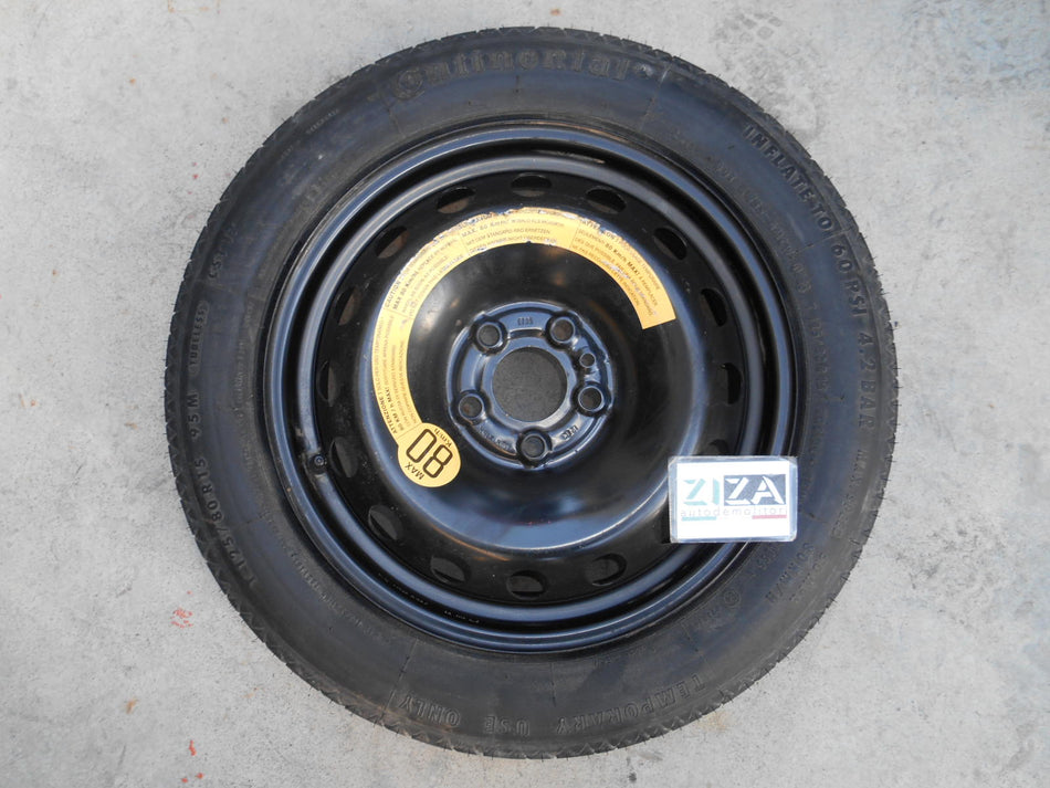 Ruotino di Scorta Alfa 156 2003 T125/80R15 95M 4.00BX15H
