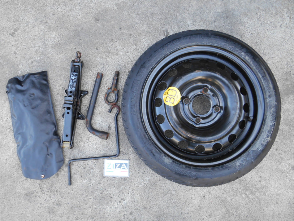 Ruotino + Kit Nissan Micra K12 2005 T125/70D14 93M 99550-AX606