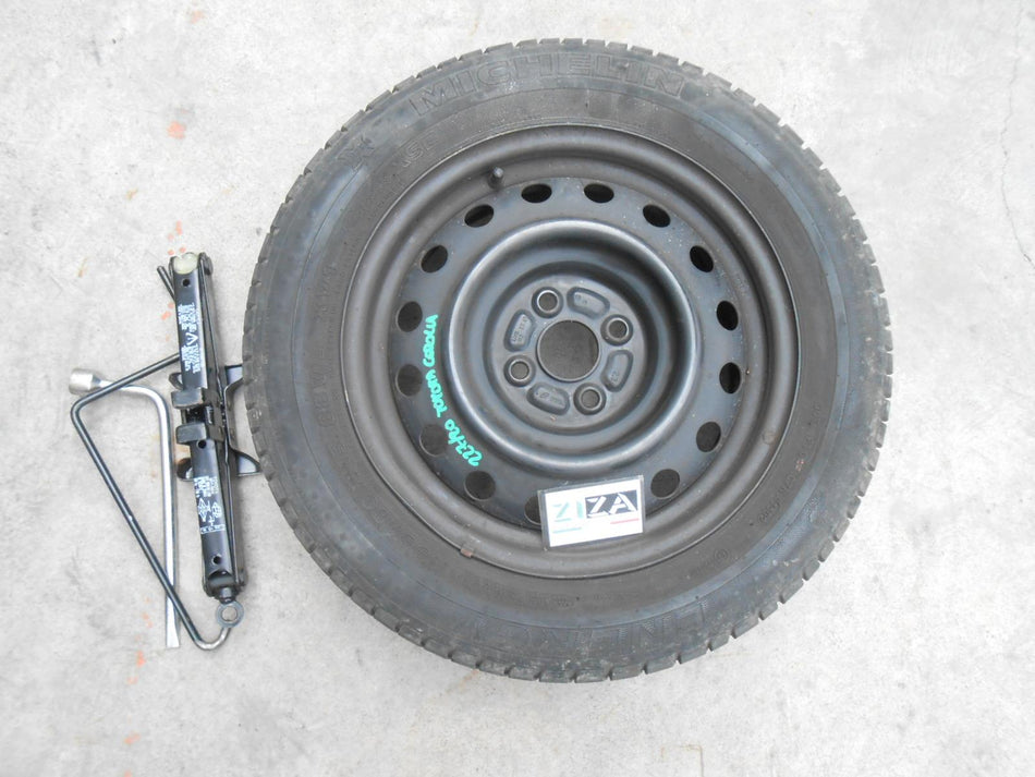 Ruota di Scorta + Kit Toyota Corolla E120 2002 195/60R15 88V 4 Fori 2150649 ET45