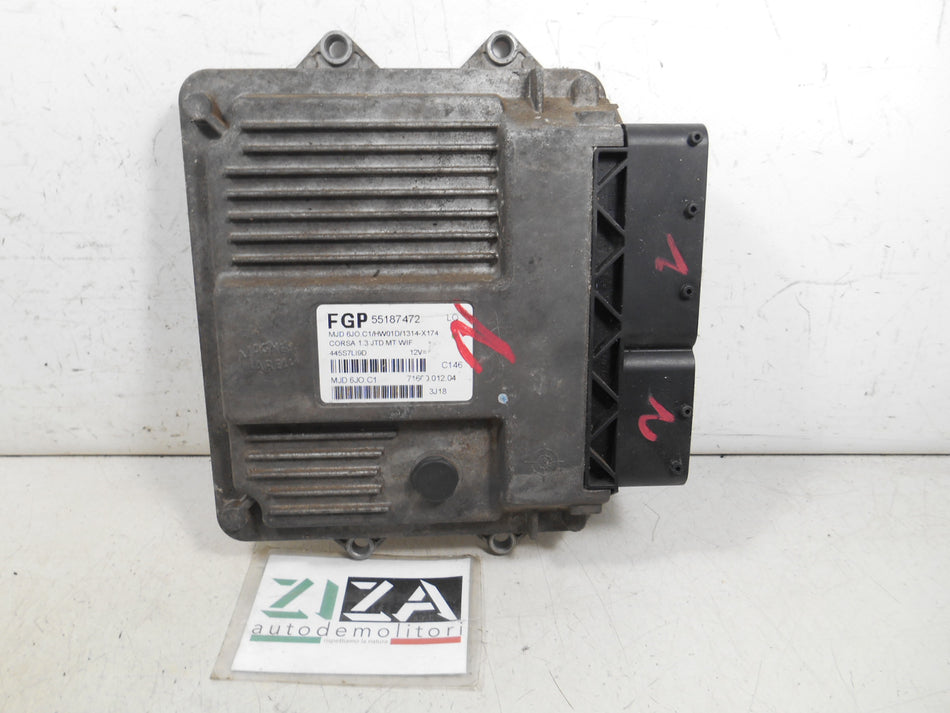 Centralina Motore Opel Corsa C 1.3 CDTI 70cv Z13DT 2003 55187472 MJD6JO.C1