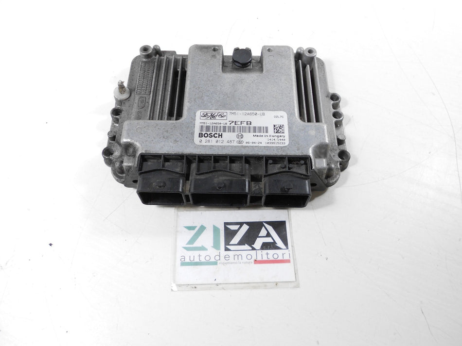 Centralina Motore Ford Focus II 1.6 TDCI 110cv G8DB 2006 7M51-12A650-UB 0281012487