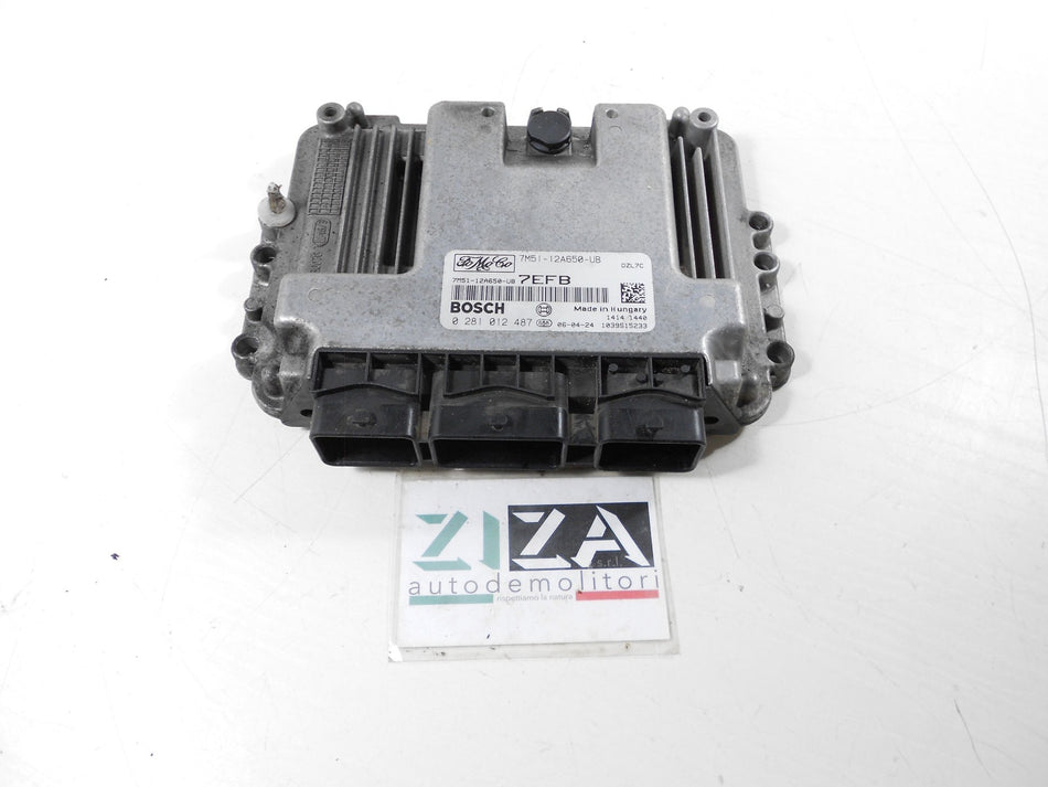 Centralina Motore Ford Focus II 1.6 TDCI 110cv G8DB 2006 7M51-12A650-UB 0281012487