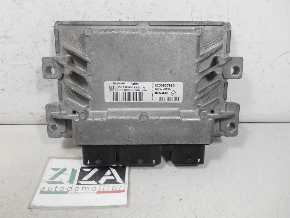 Centralina Motore Renault Clio III Res 1.2 B/GPL 55kw D4FL7 2009 8200937869 8200700695 S120200116A SIM32
