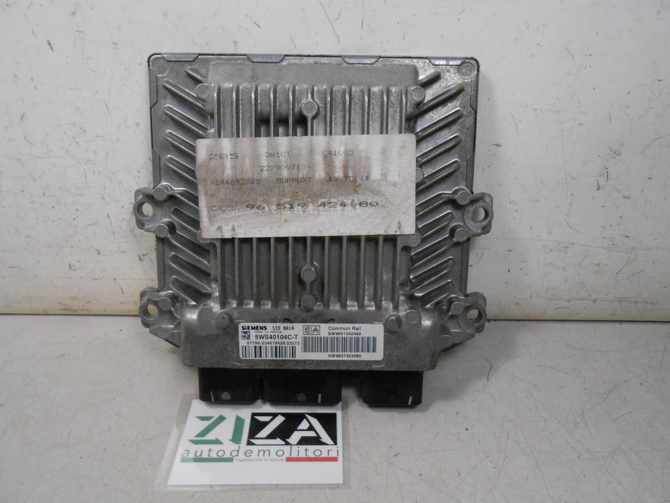 Centralina Motore Peugeot 307 2.0 HDI 90cv RHY 2004 9651942480 5WS40104C-T