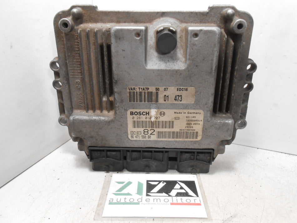 Centralina Motore Peugeot 206 1.4 HDI 50kw 68cv 8HX 2002 9647158080