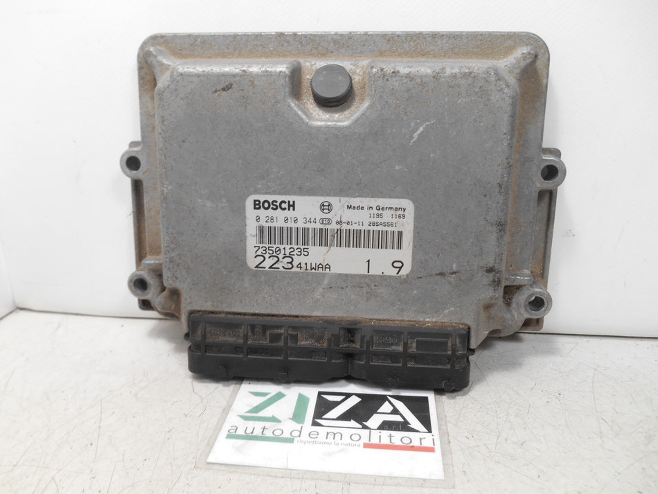 Centralina Motore Fiat Doblò I 1.9 JTD 74kw 182B9000 2003 0281010344 73501235