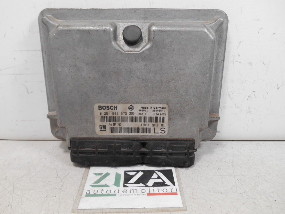 Centralina Motore Opel Astra G 1.7 50kw 68cv X17DTL 1998 0281001670 90589736