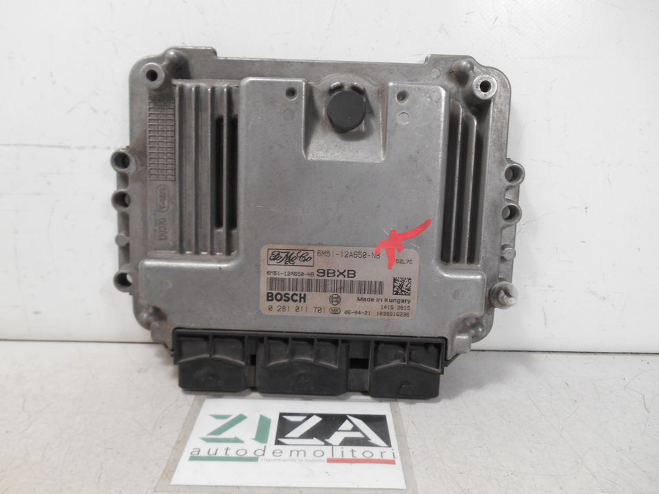 Centralina Motore Ford Focus C-Max 1.6 90cv HHDA 2006 6M51-12A650-NB 0281011701