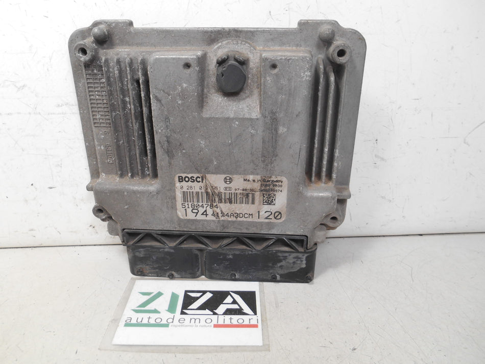 Centralina Motore Fiat Croma 1.9 Mjet 120cv 939A1000 2007 0281012961 51804784