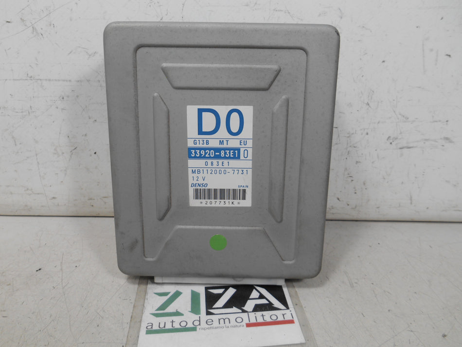 Centralina Motore Suzuki Wagon R+ 1.3 56kw G13BB 2001 33920-83E10 MB112000-7731