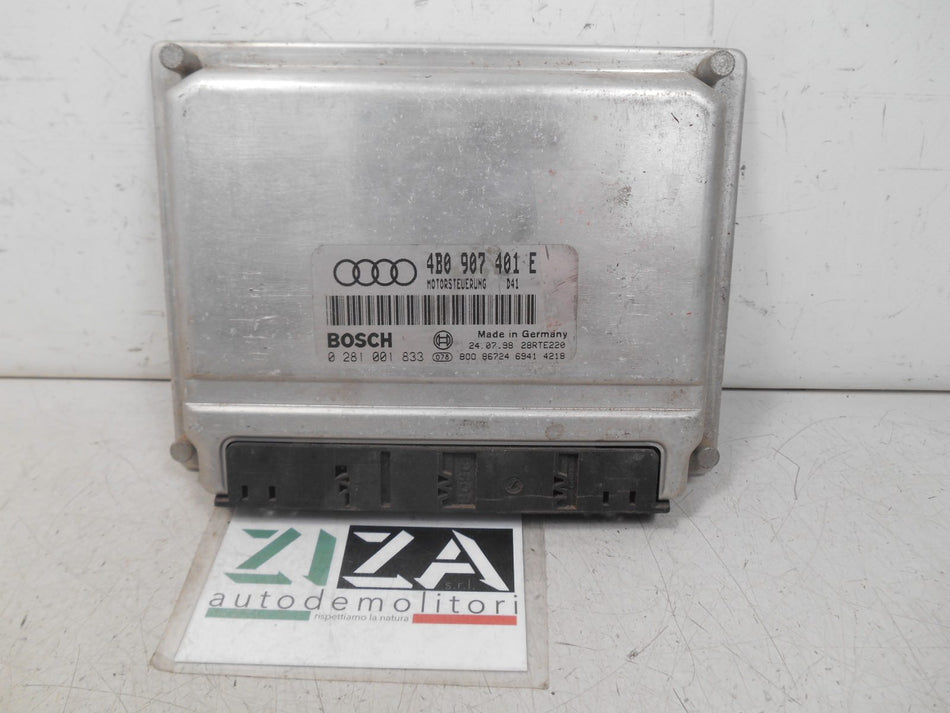 Centralina Motore Audi A6 2.5 TDi 1998 4B0907401E 0281001833