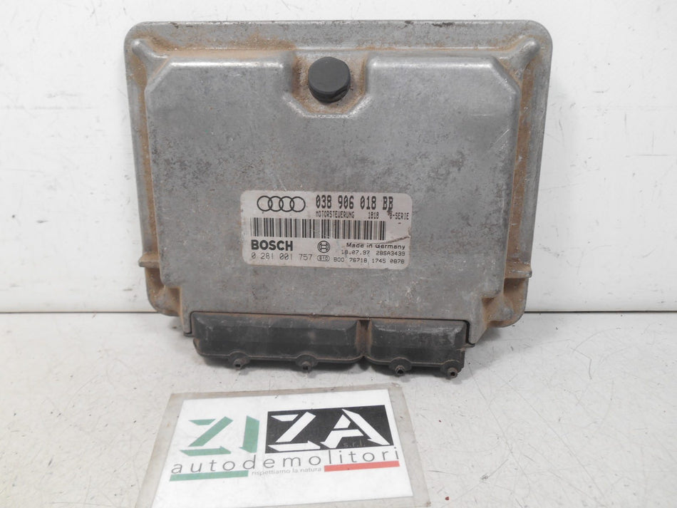 Centralina Motore Audi A3 1.9 TDi AGR 1997 038906018BB 0281001757