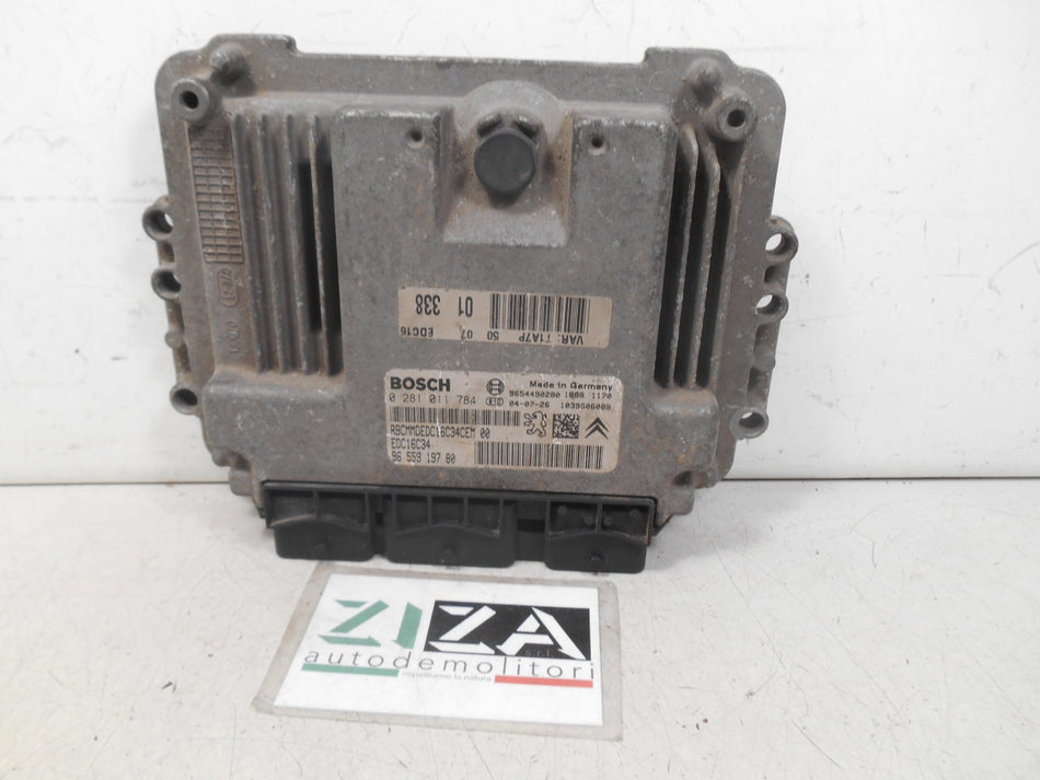 Centralina Motore Peugeot 206 1.4 50kw 8HX 2004 9655919780 0281011784