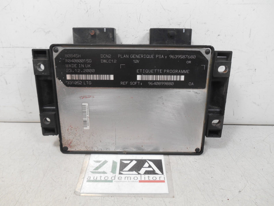 Centralina Motore Peugeot 206 1.9 2000 9639587680 9640899880