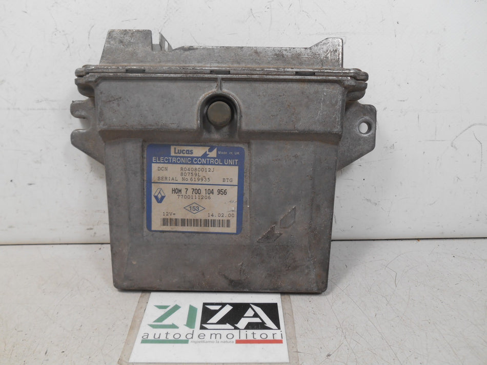 Centralina Motore Renault Kangoo 1.9 1999 7700104956 7700111206