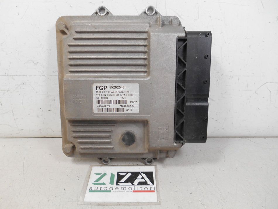 Centralina Motore Lancia Ypsilon 843 1.3 Mjet 55Kw 75cv 199A2000 2006 55202548 MJD6JFY1