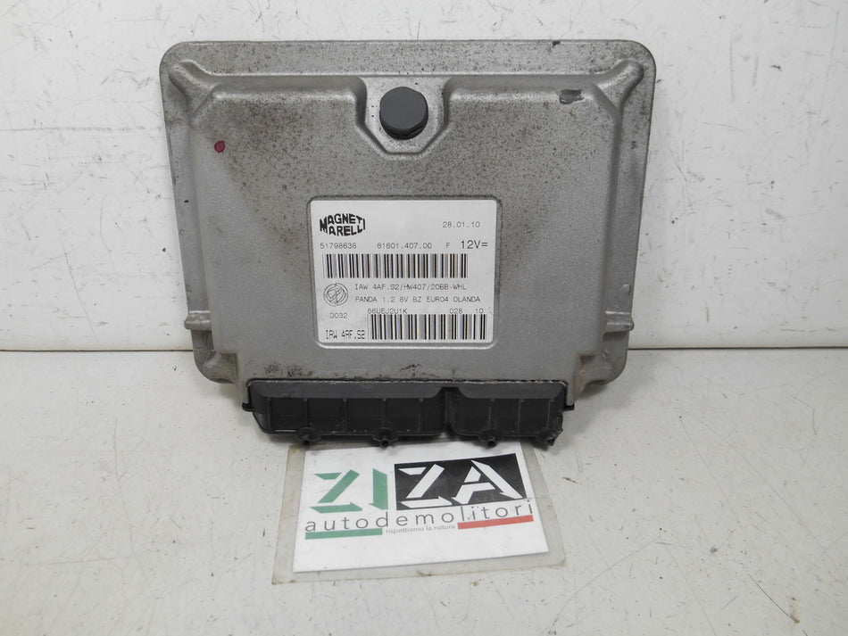Centralina Motore Fiat Panda 169 1.2 44kw 60cv 188A4000 2008 51798638 IAW4AF.S2