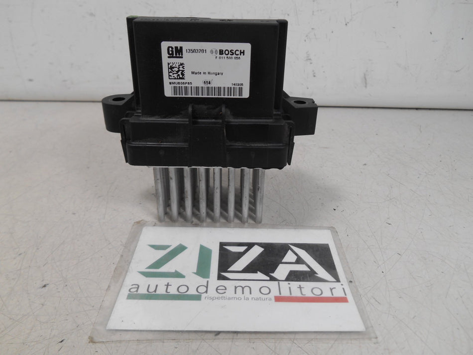 Resistenza Ventola Abitacolo Opel Meriva B 2012 13503201 F011500056