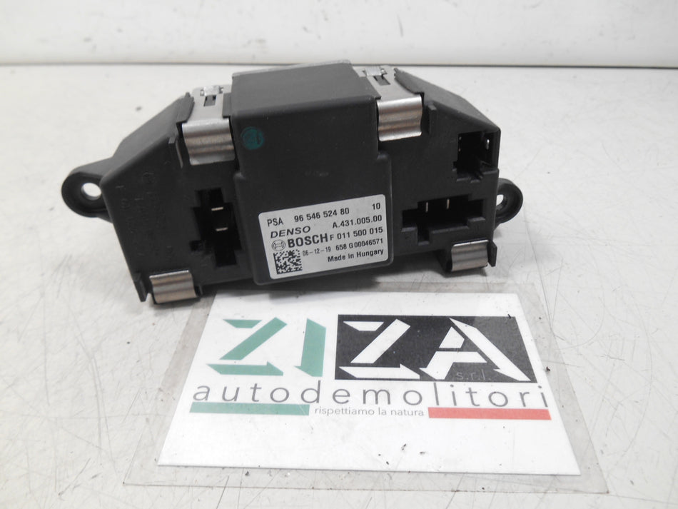 Resistenza Ventola Abitacolo Fiat Scudo II 2007 9654652480