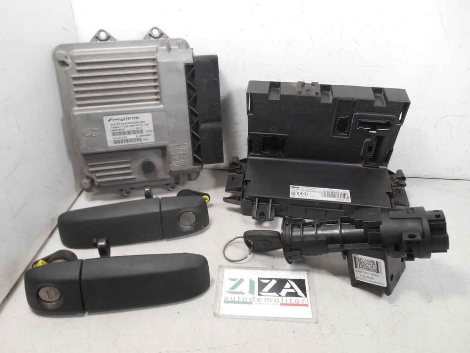 Kit Chiave ECU Fiat Panda 169 1.3 Mjet 75cv 169A1000 2010 51871690