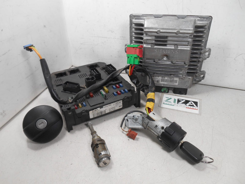 Kit Chiave ECU Citroen C3 I 1.4 50kw 8HX 2003 SID802 5WS4002I-T 9648971880