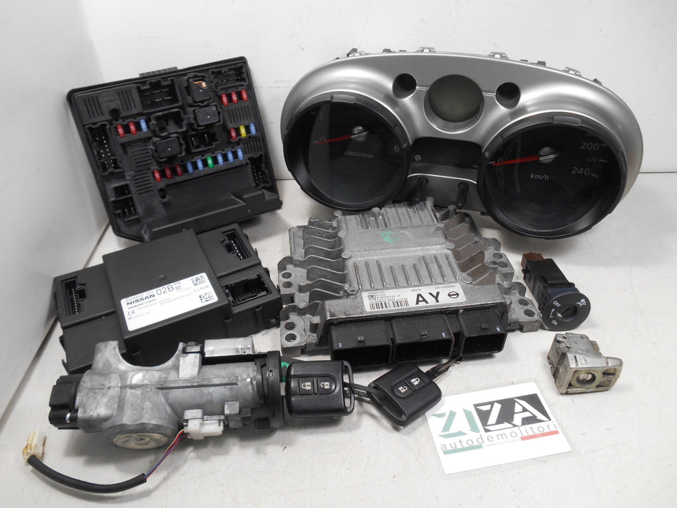 Kit Chiave ECU Nissan Qashqai J10 1.5 DCI 78kw K9K 2008 23710JD54D 284B2JD02B