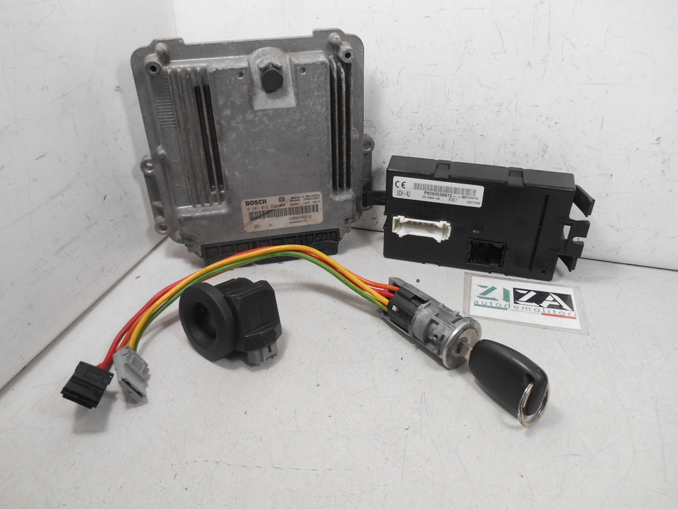 Kit Chiave ECU Opel Vivaro A 2.0 DCI 84kw M9RE7 2007 0281014648 8200666516