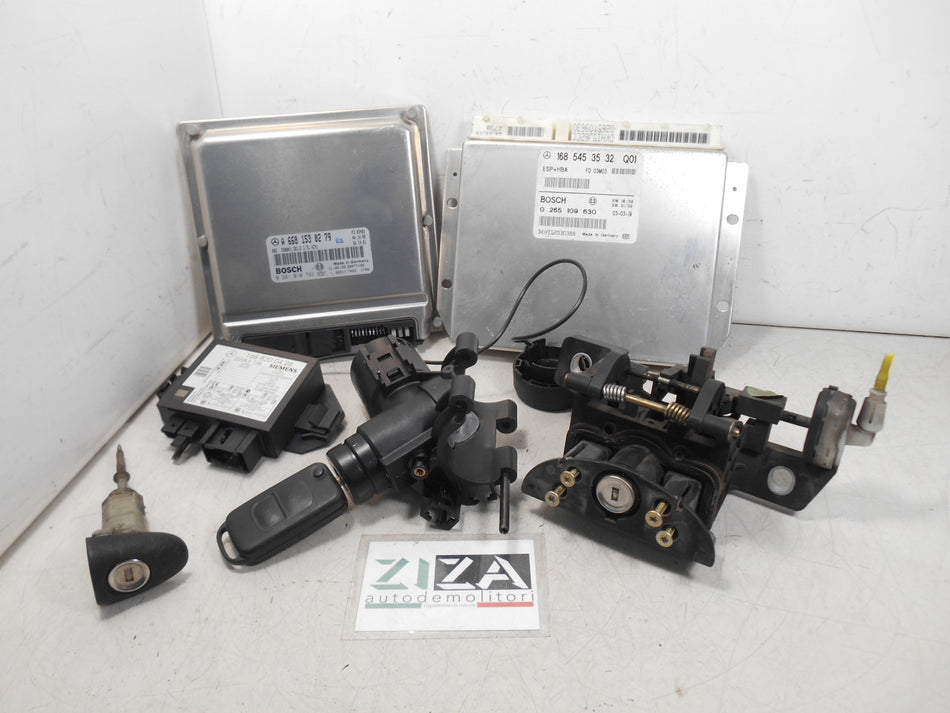 Kit Chiave ECU Mercedes W168 A170 1.7 70kw 95cv 668942 2003 A6681530279