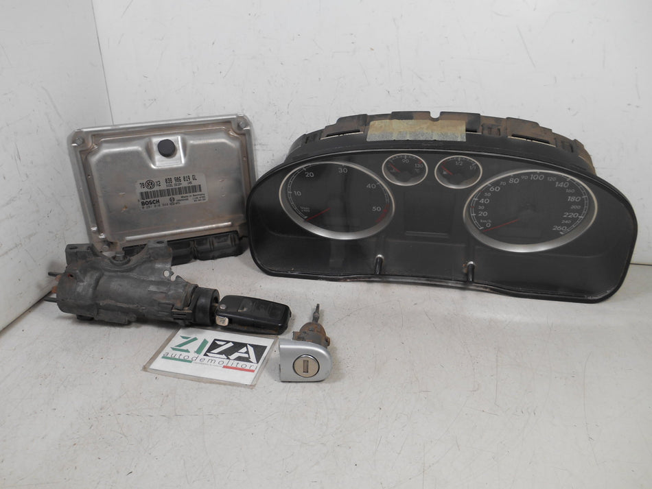 Kit Chiave ECU VW Passat 3BG 1.9 TDI 74kw 100cv AVB 2002 038906019GL 0281010944
