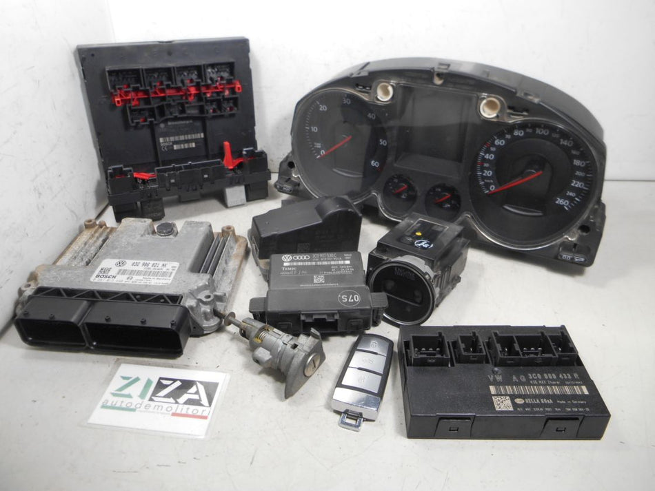 Kit Chiave ECU VW Passat 3C 2.0 103kw BMP 2008 03G906021NK 3C0937049AJ