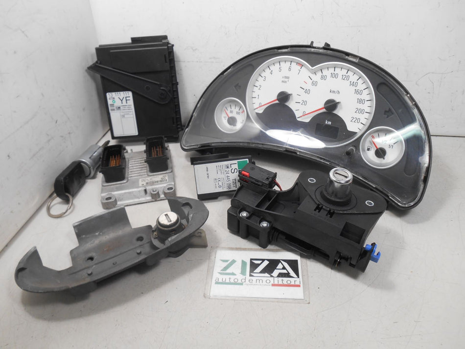 Kit Chiave ECU Opel Corsa C 1.2 16V 55kw 75cv Z12XE 2004 55350552 0261207962