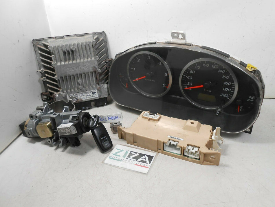 Kit Chiave ECU Mazda 2 DY 1.4 50kw 68cv F6JA 2004 3S61-12A650-LA