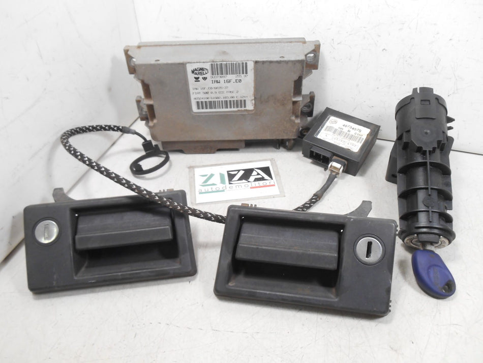 Kit Chiave ECU Fiat Cinquecento 0,9i 29kw 39cv 1170A1046 1998 IAW16FE0