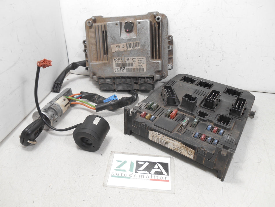 Kit Chiave ECU Peugeot 206 1.4 HDI 50kw 8HX 2002 9647785780 9646777380