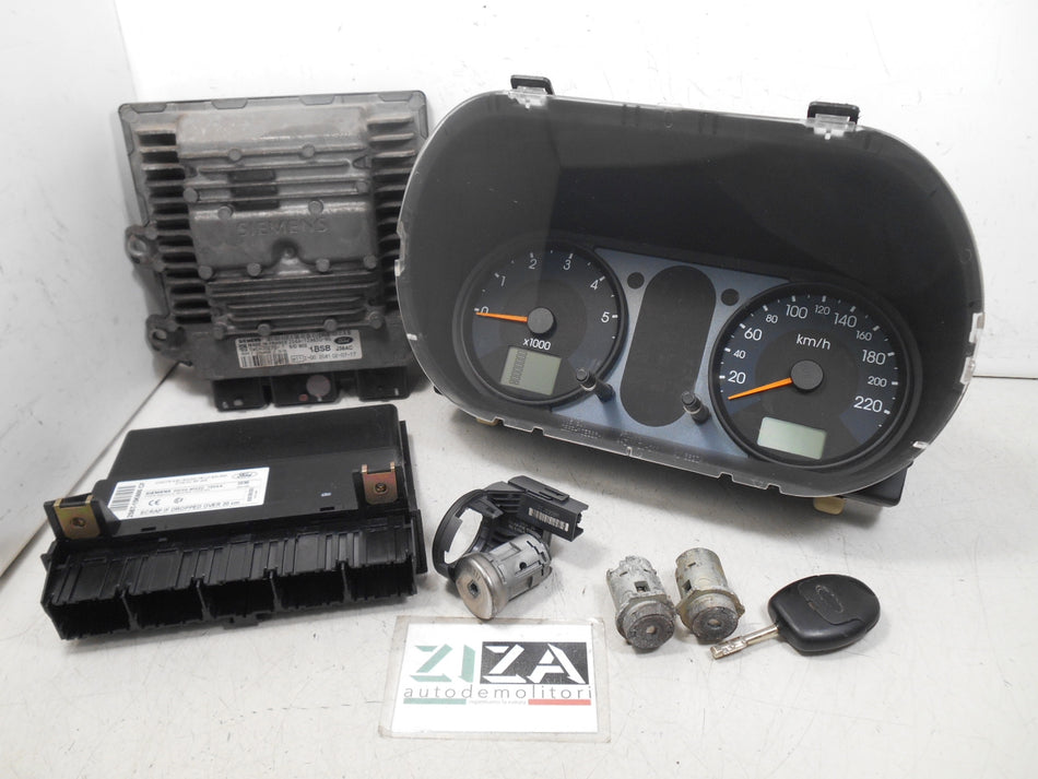 Kit Chiave ECU Ford Fiesta V 1.4 TDCI 50kw 68cv F6JA 2002 2S6A-12A650-BG