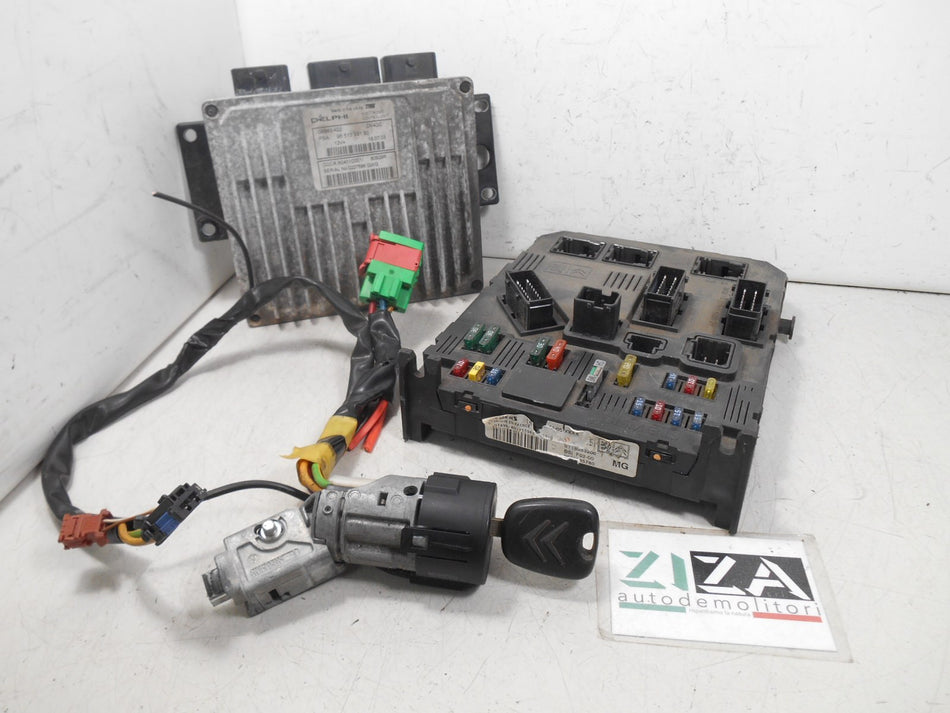 Kit Chiave ECU Citroen C3 I 1.4 66kw 90cv 8HY 2004 9651399180 9650585780