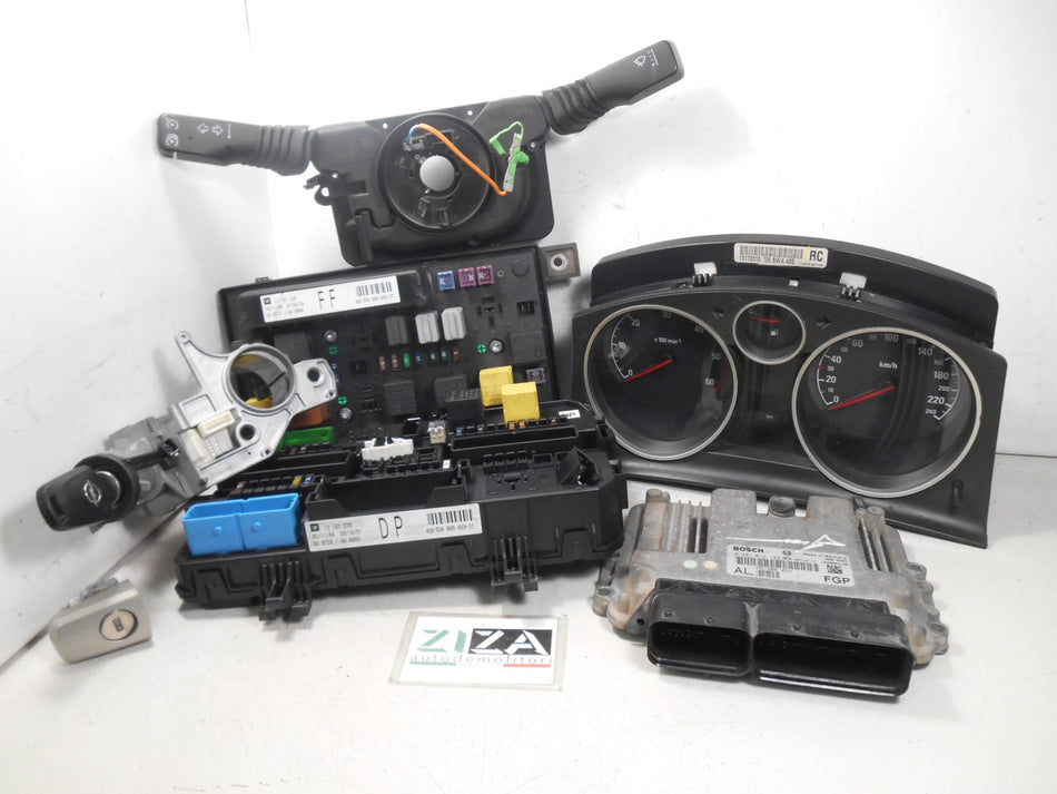 Kit Chiave ECU Opel Astra H 1.9 88kw 120cv Z19DTH 2005 55198054 13191129