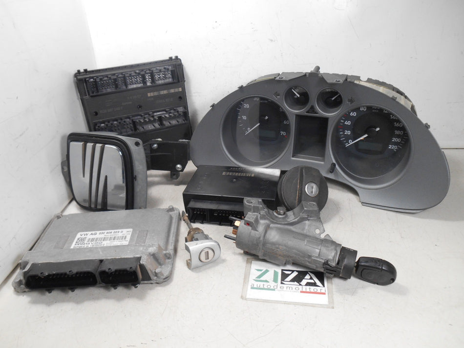 Kit Chiave ECU Seat Ibiza 6L 1.2 51kw 70cv BXV 2007 03E906023D 6Q2937049F