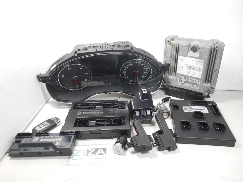 Kit Chiave ECU Audi A6 C7 3.0 150kw CLA 2011 4G0907311B 4G8920931E 4G0959754K