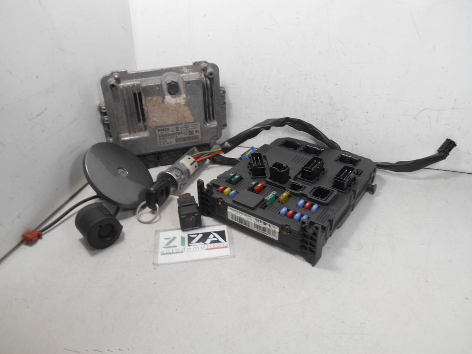 Kit Chiave ECU Peugeot 206+ 1.4 HDI 50kw 8HZ 2009 9666579080 9657999780 9641551180