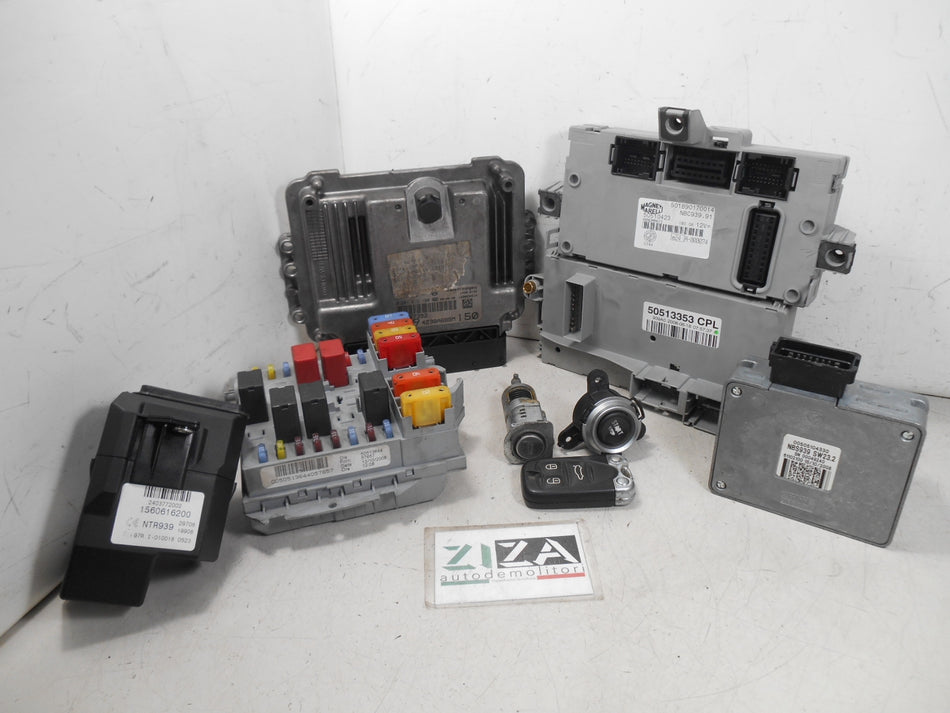 Kit Chiave ECU Alfa 159 SW 1.9 JTDM 150cv 939A2000 2009 51847392 50510423 50513353