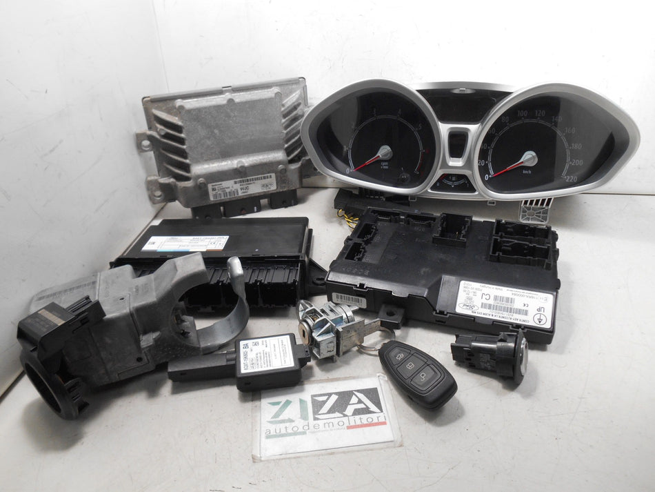 Kit Chiave ECU Ford Fiesta VI 1.2 16V 60kw SNJB 2012 BV21-12A650-FC