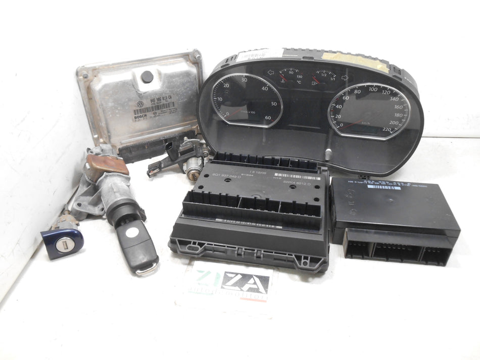 Kit Chiave ECU VW Polo 9N3 1.4 TDI 80cv BNV 2005 045906019CA 0281012195