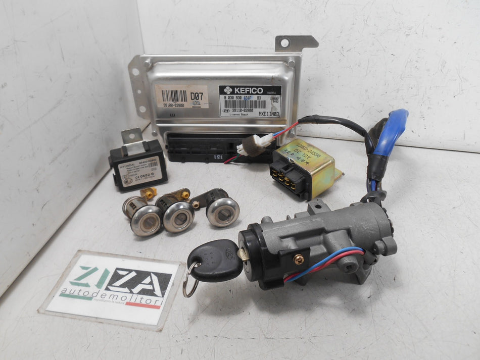 Kit Chiave ECU Hyundai Atos Prime 1.0 60cv G4HCE 2002 39110-02240 39100-02240